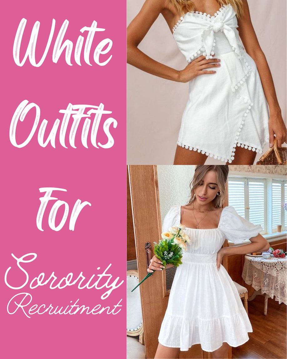 All white outfits for sorority recruitments