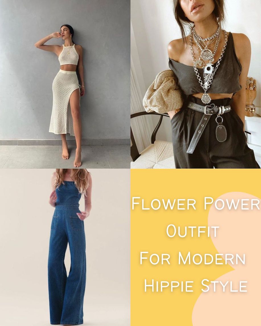 flower power outfits for modern hippie style