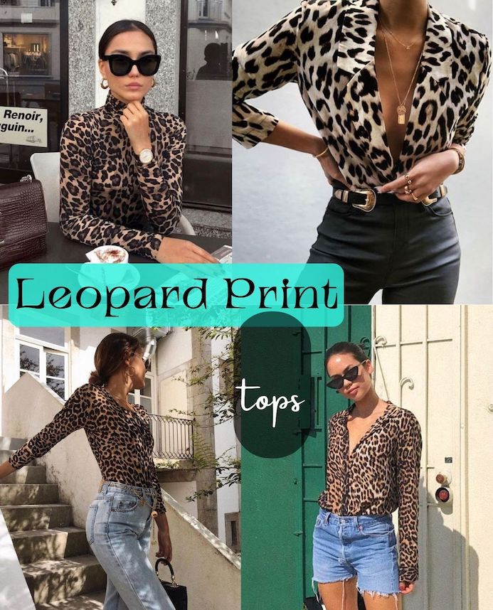 Tops with leopard style