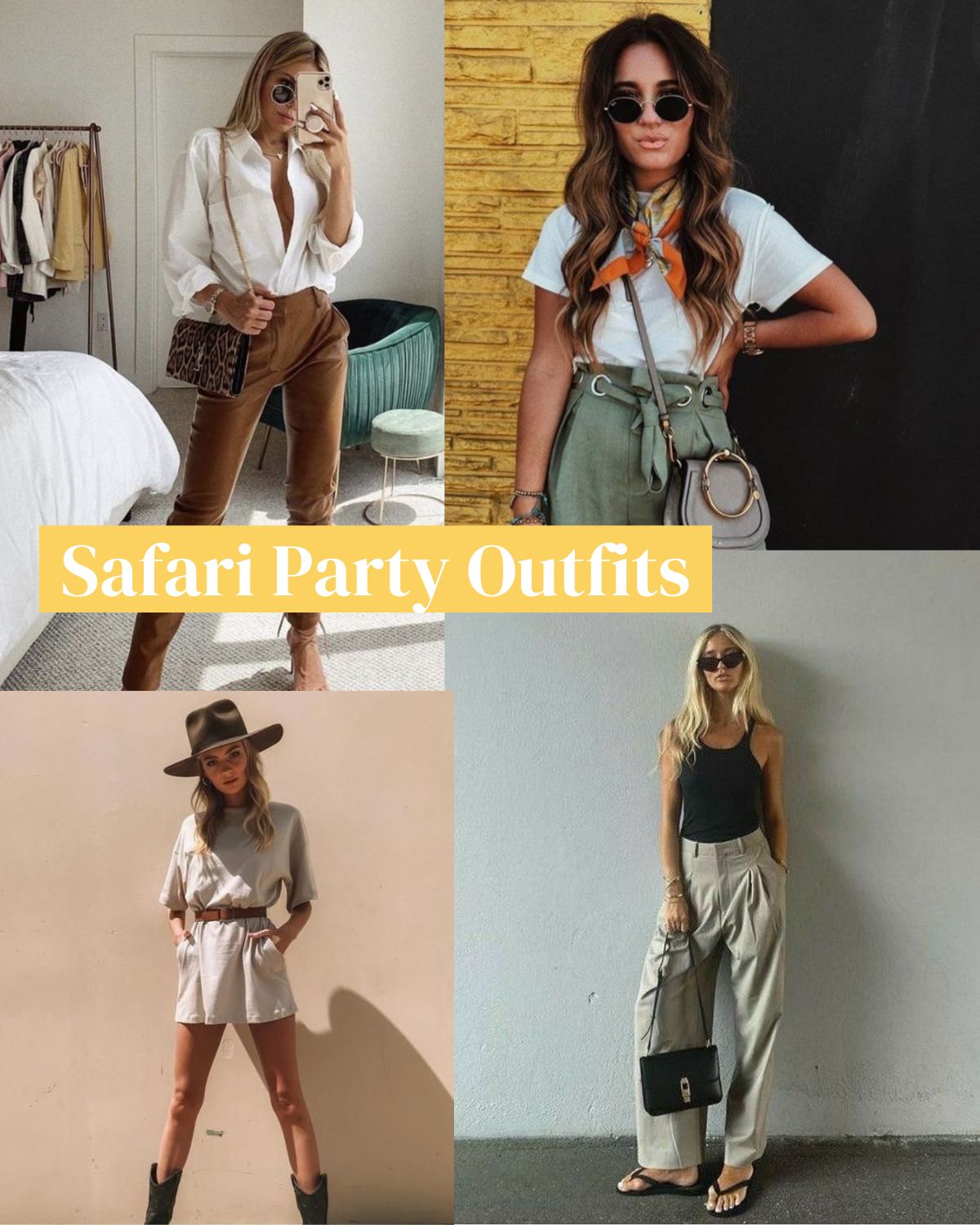 Outfits for a safari themed party 