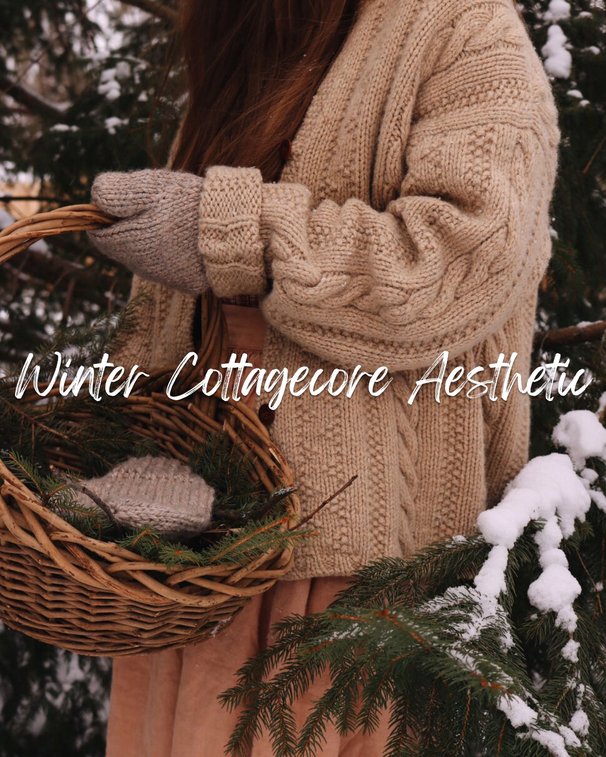 Ideas for the aesthetic cottagecore winter outfits