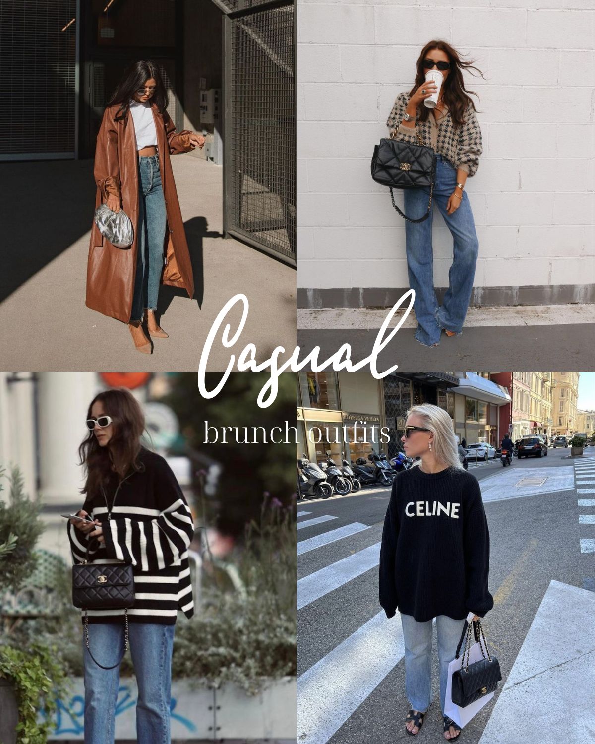 Casual outfits for a winter brunch