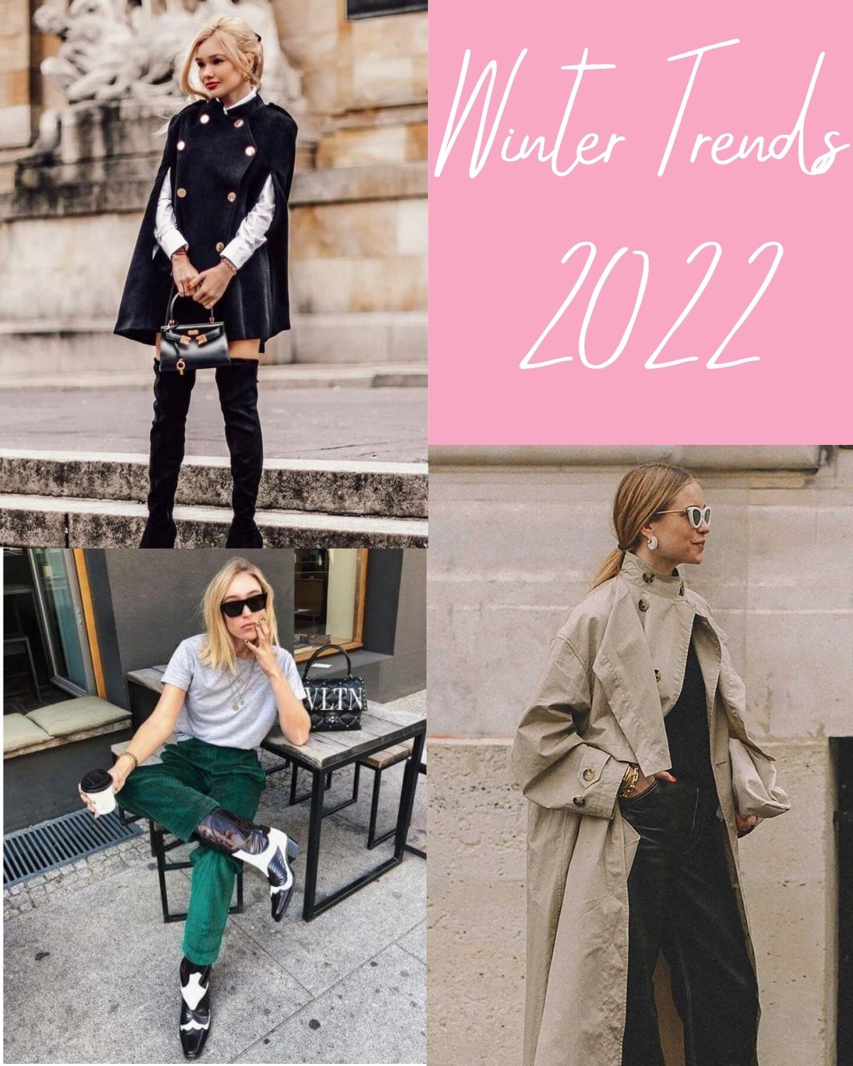 Three girls in winter 2022 trends