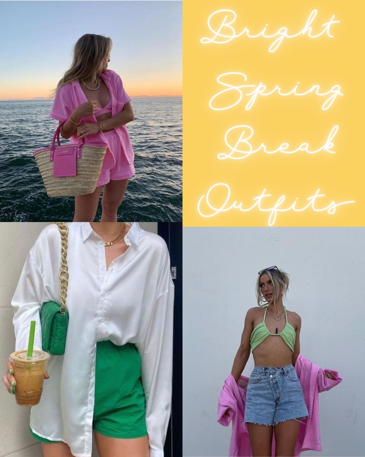 Colorful outfits for vacation