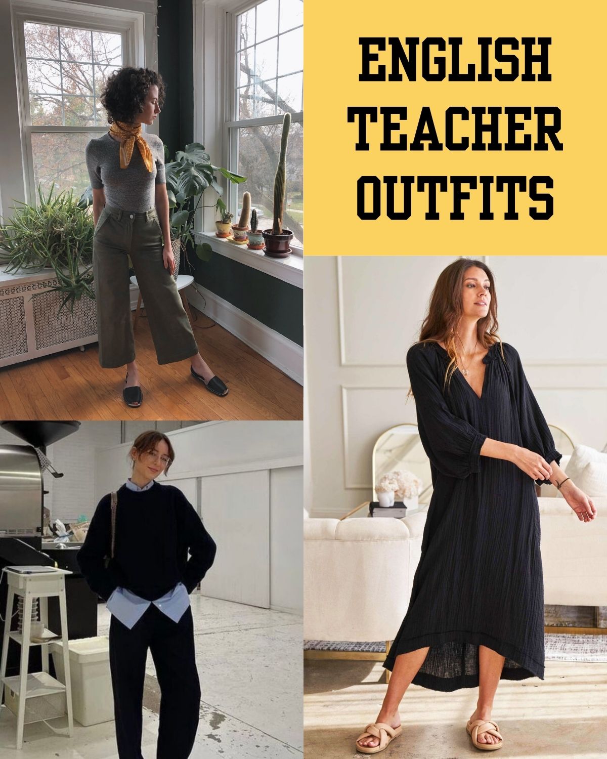 Three outfits for a teacher 