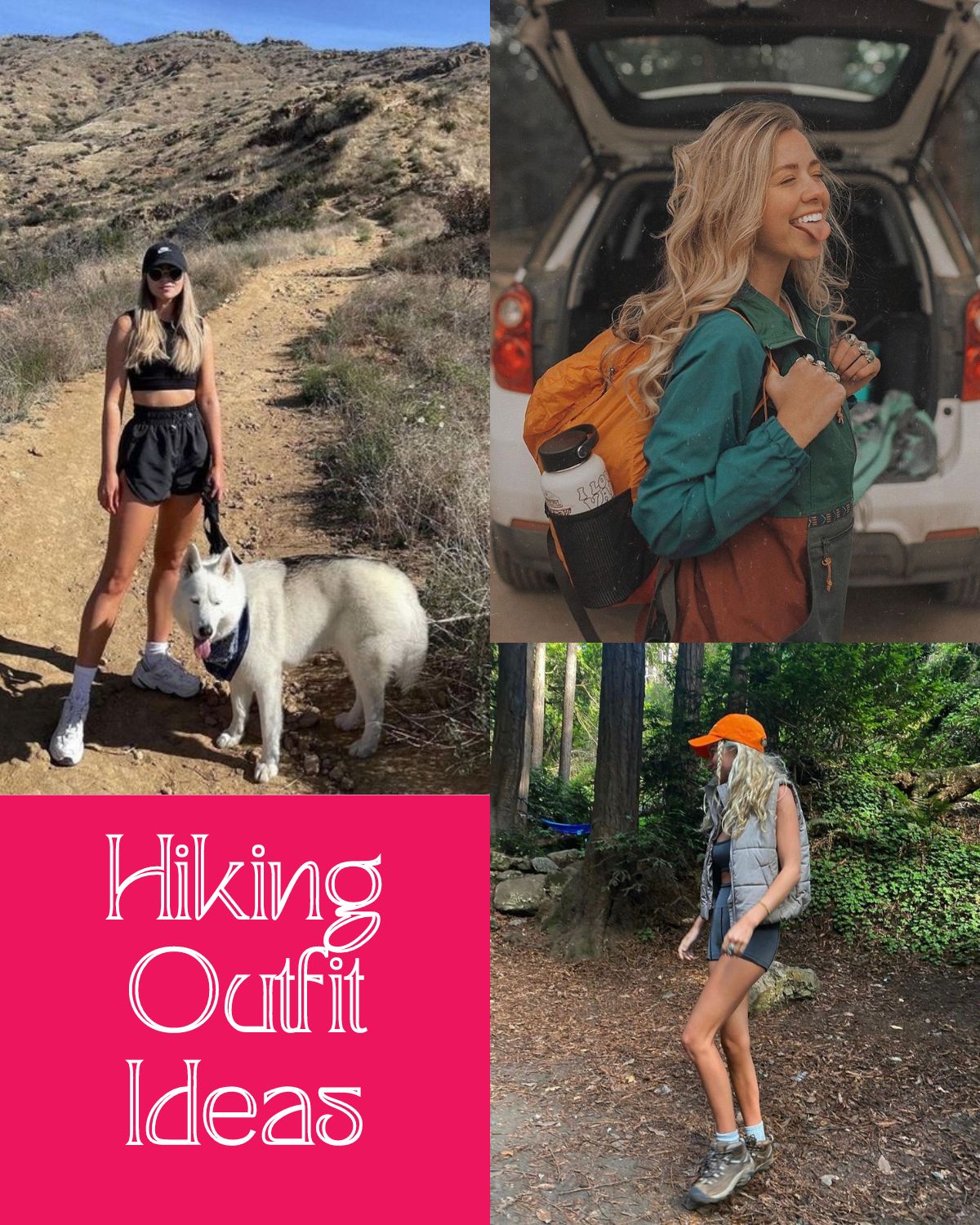 Three girls in outdoorsy outfit ideas 