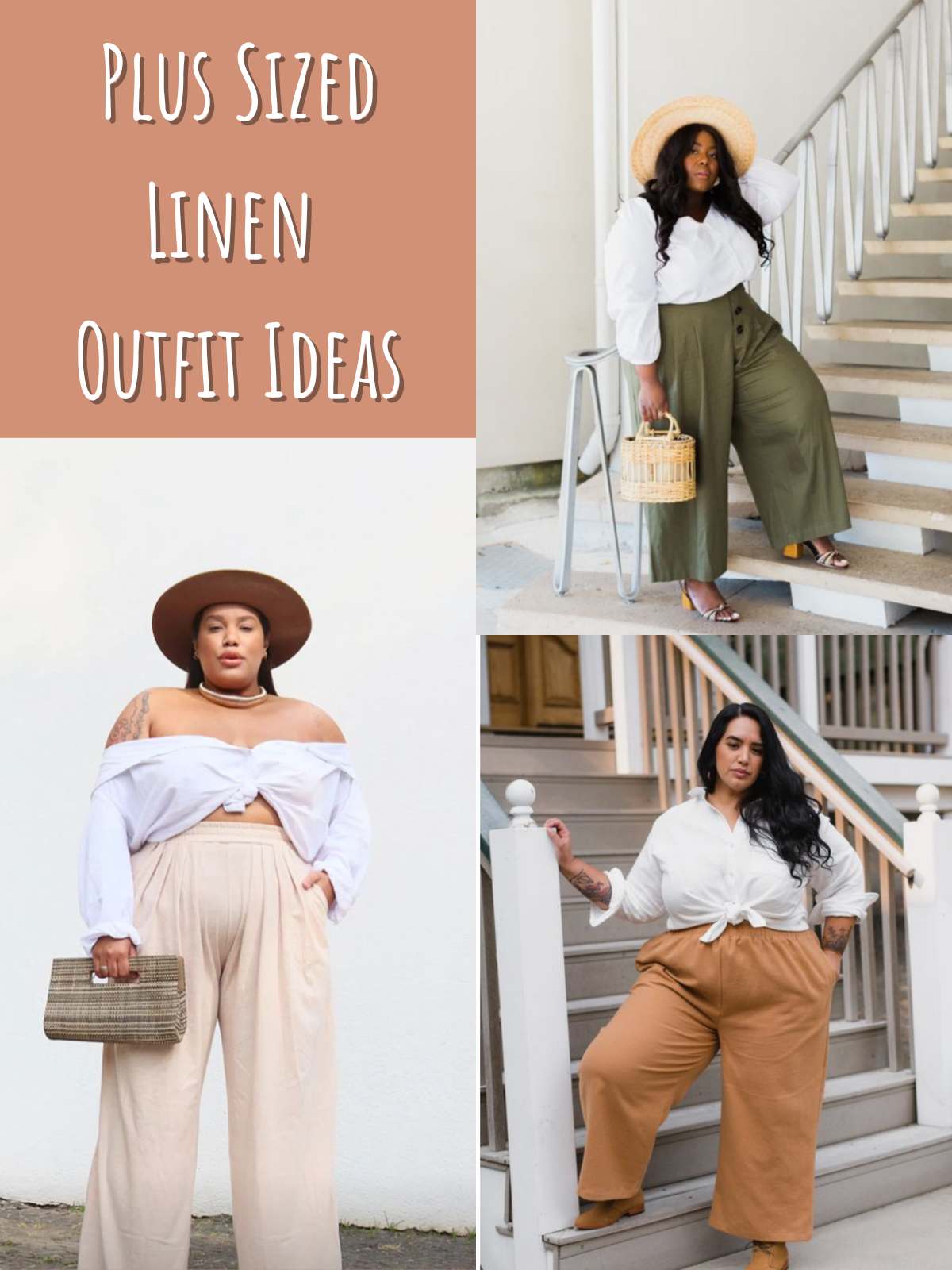 3 Plus sized linen styles.