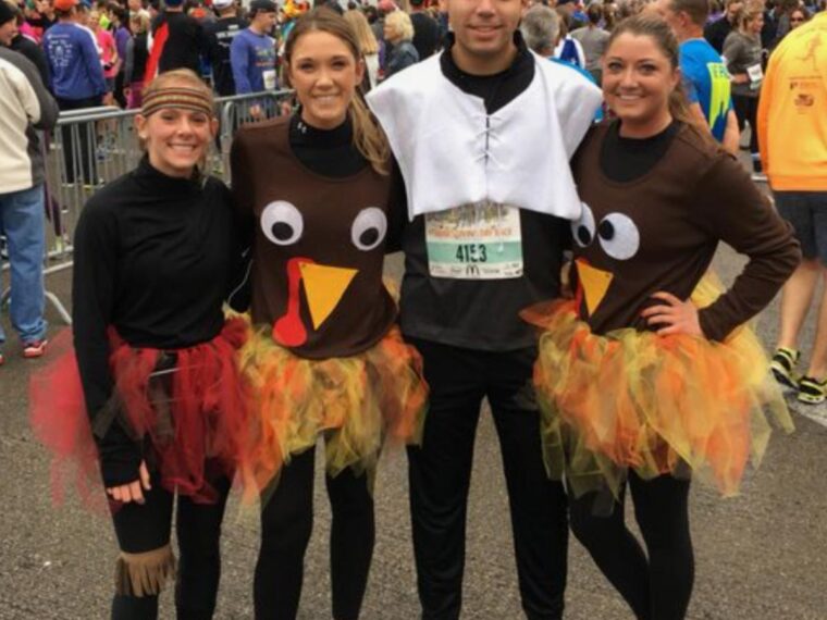 Family of turkey runners