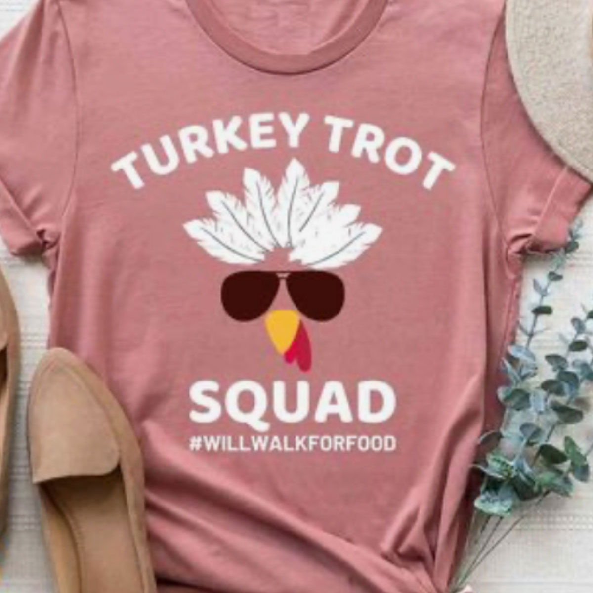 Turkey trot themed shirt
