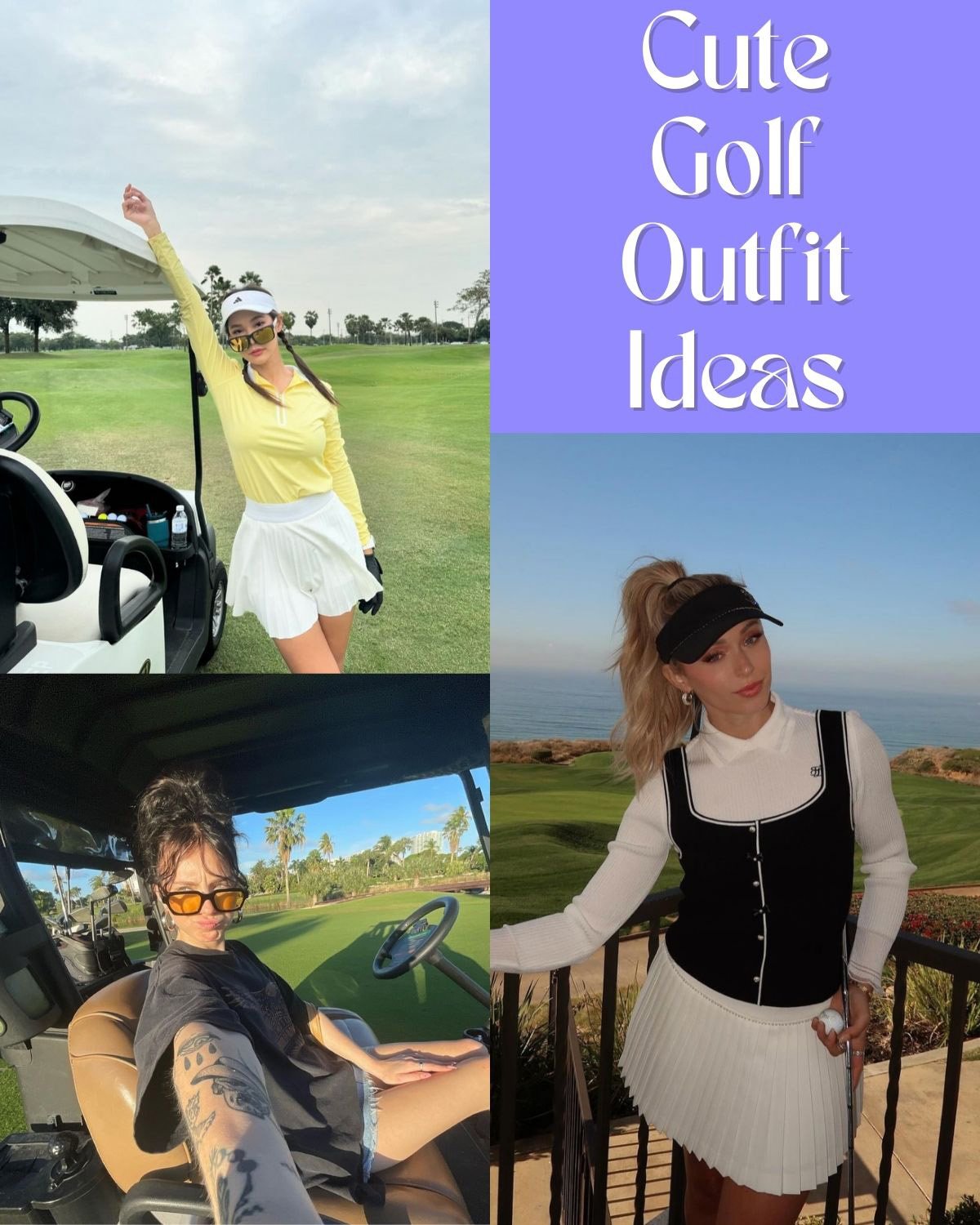 Three cute golf outfit ideas