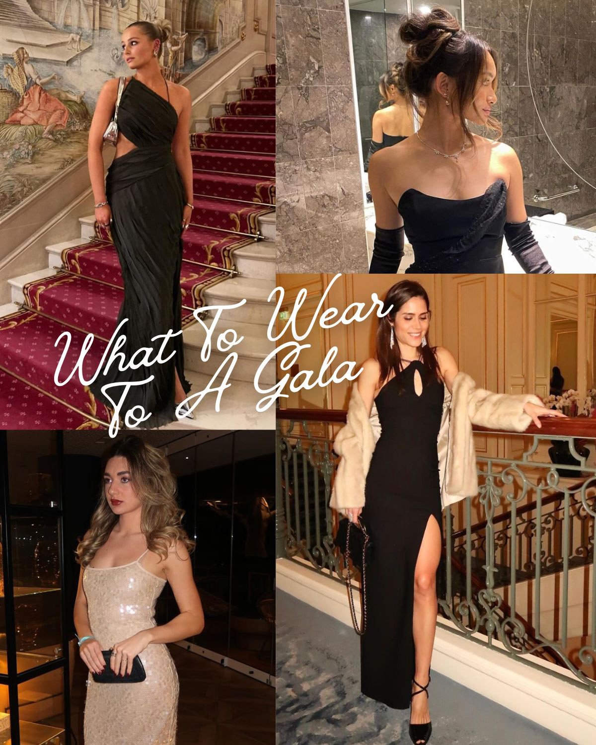 Four ideas for what to wear to a gala