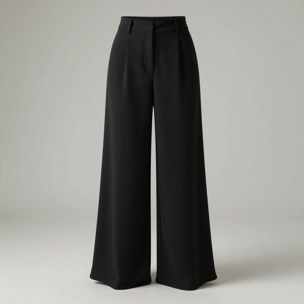 Black dressy palazzo pants for plus size travelers