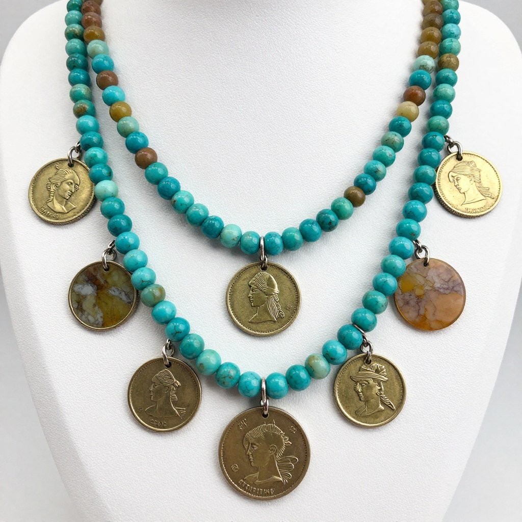 Boho layered necklaces collection