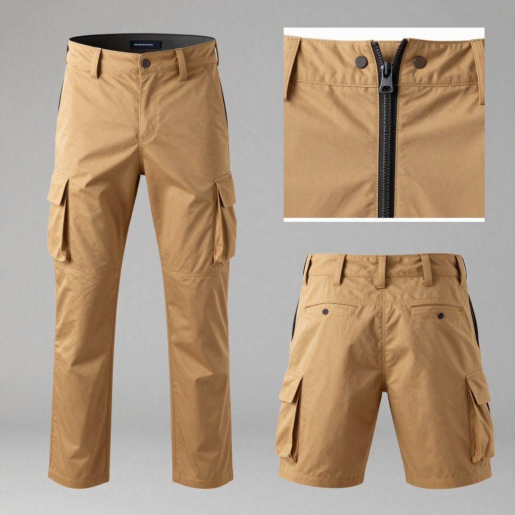 Convertible zip-off pants for plus size travelers