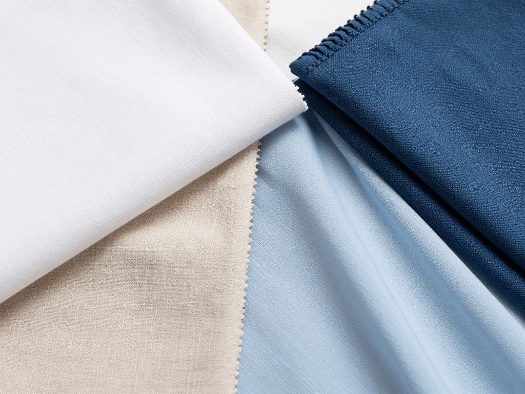 Different fabric swatches for plus size cruise clothing