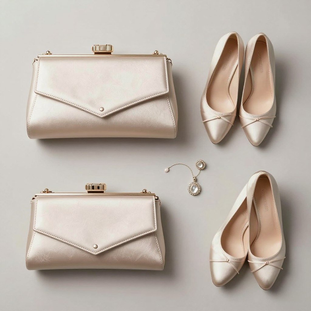 Formal clutch and accessories for mother bride outfit