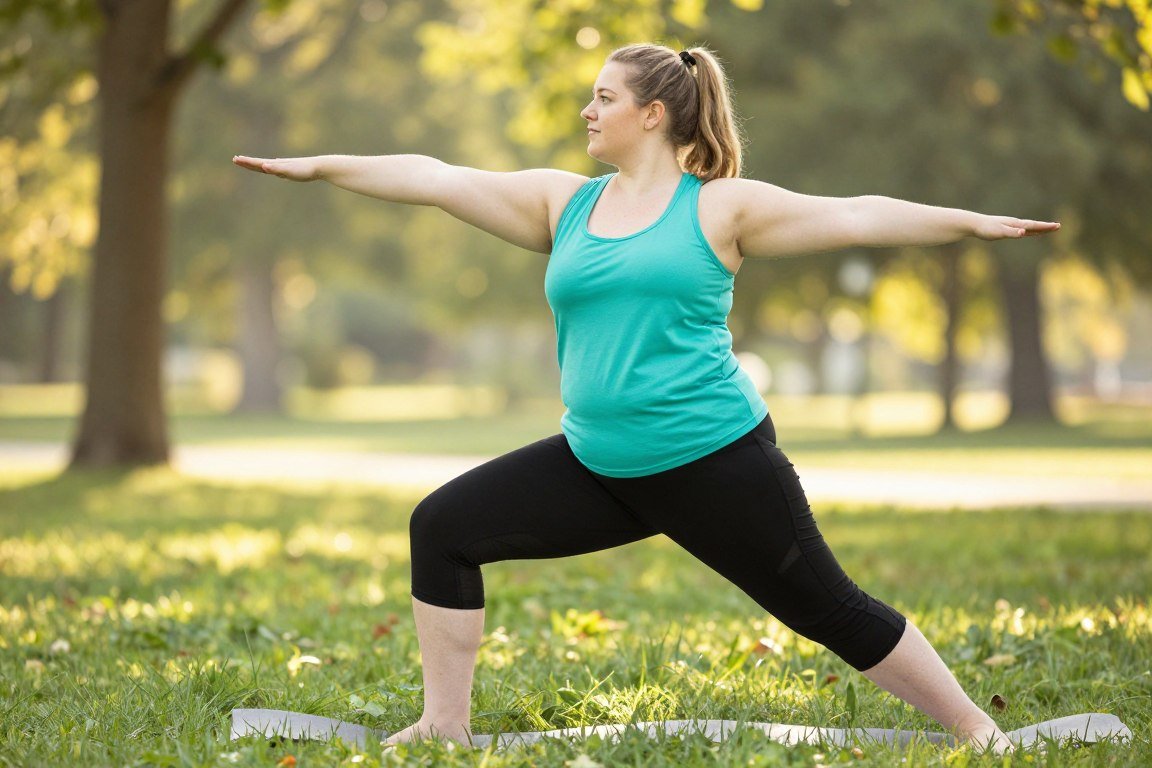 Plus size active wear with capri leggings for outdoor activities