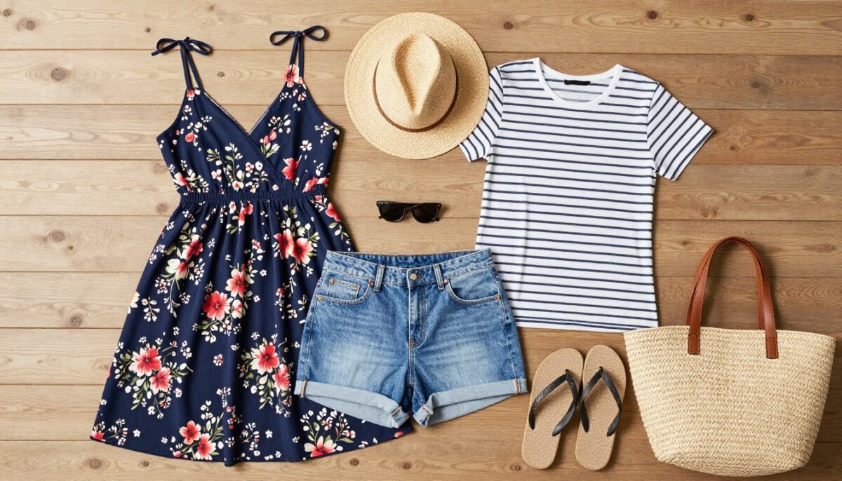 Plus size casual sea day outfits with sundresses and shorts