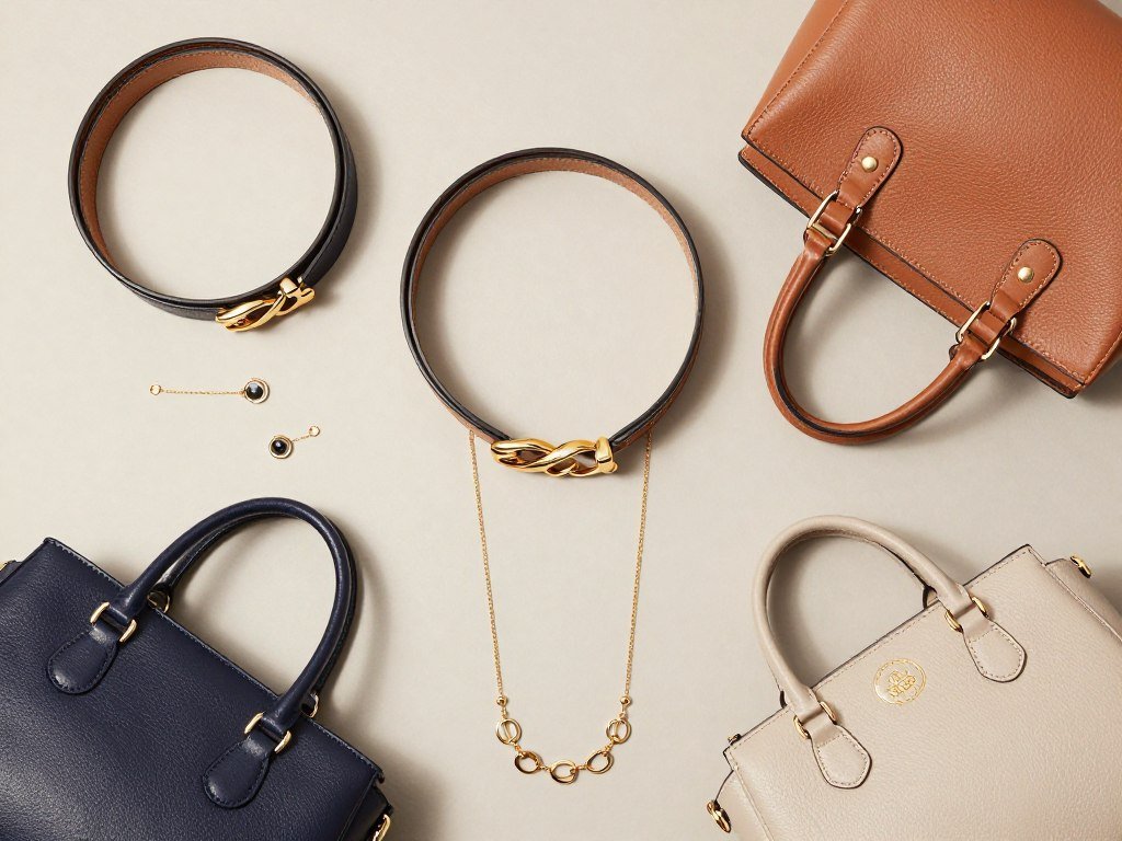 Plus size statement accessories for corporate outfits including belts and jewelry