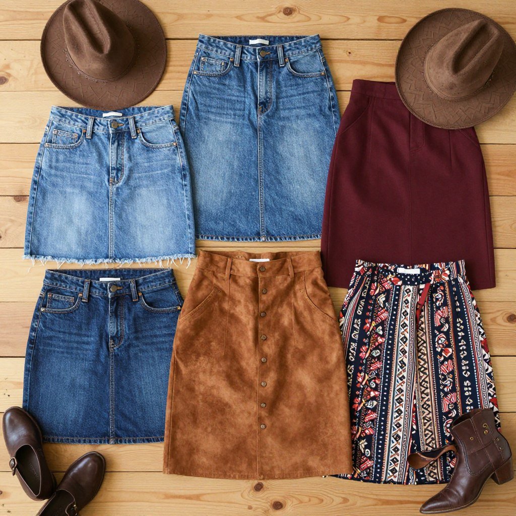 Plus size western skirts collection