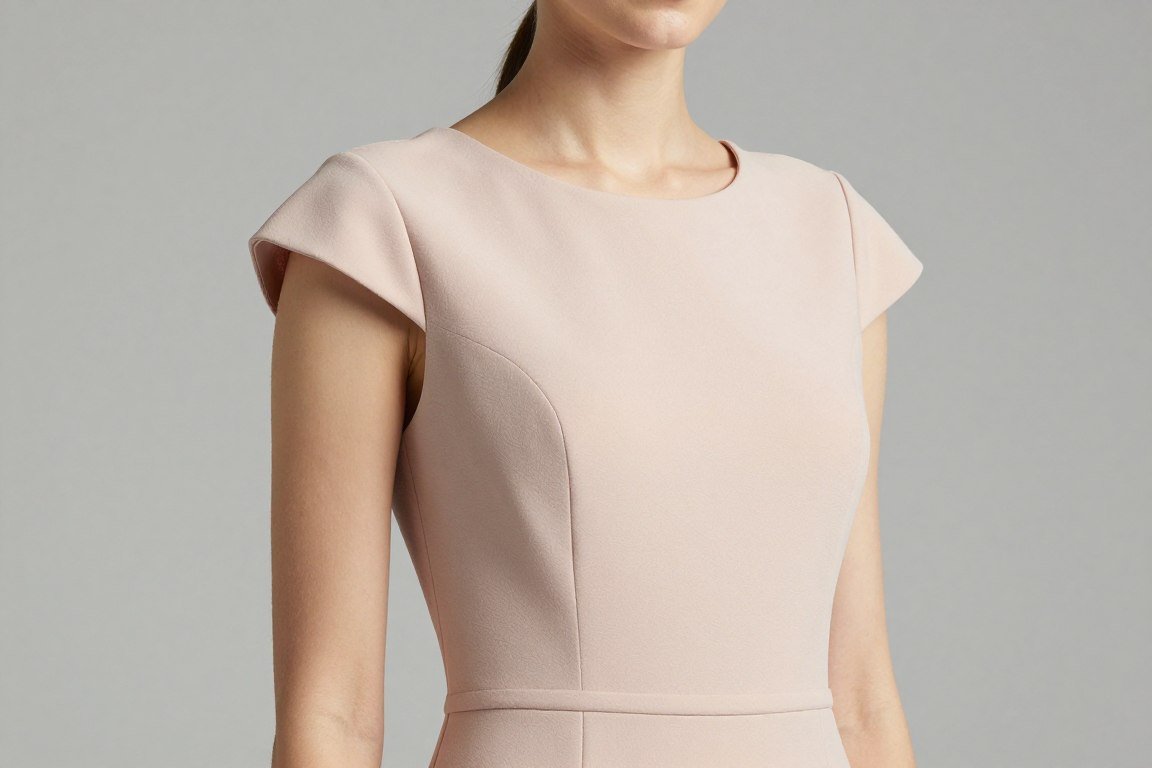 cap sleeve mother of the bride dress with delicate shoulder coverage