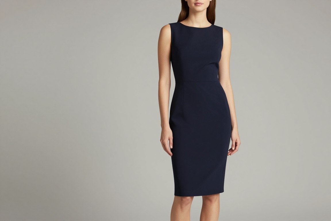 cocktail-length mother of the bride dress for semi-formal wedding