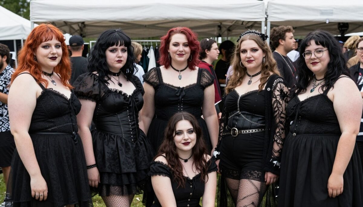 plus size goth community gathering or event