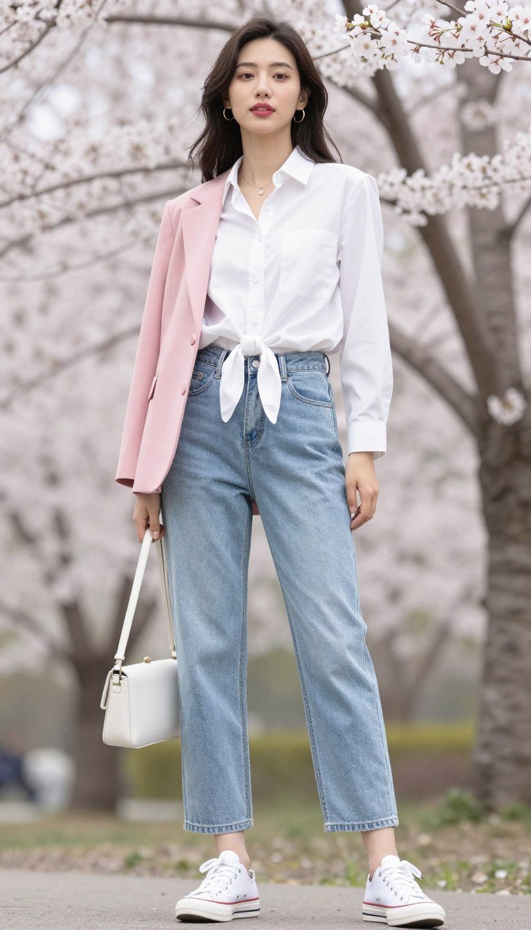 spring baddie outfit transitional
