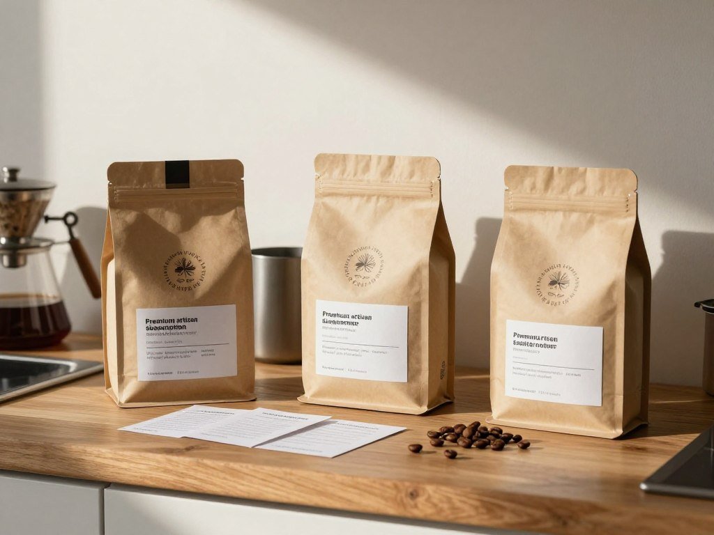 Artisan coffee subscription box with premium beans and brewing accessories