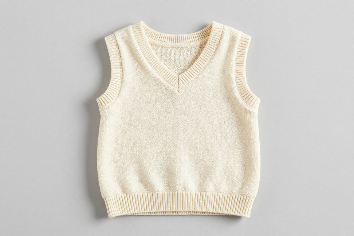 Baby vest knitting pattern sample