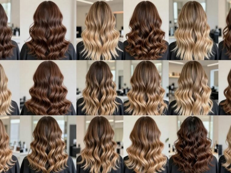 Beautiful balayage styles for brown to blonde hair transformation showcasing various techniques and shades