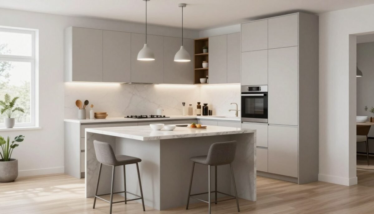 Beautiful small kitchen island ideas combining multiple design elements