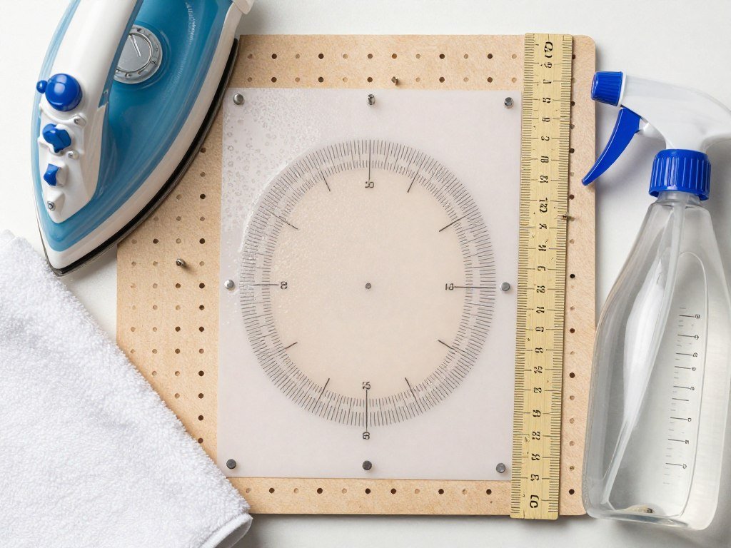 Blocking gauge swatch for accurate measurement