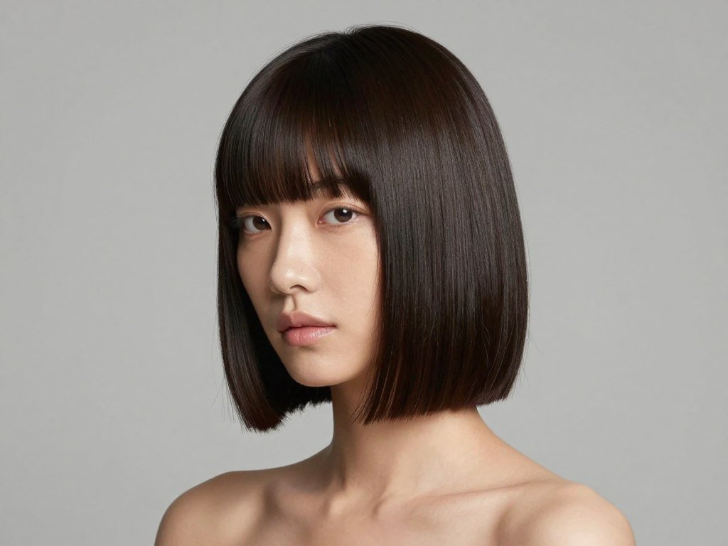 Blunt lob haircut Fall 2026 sleek finish