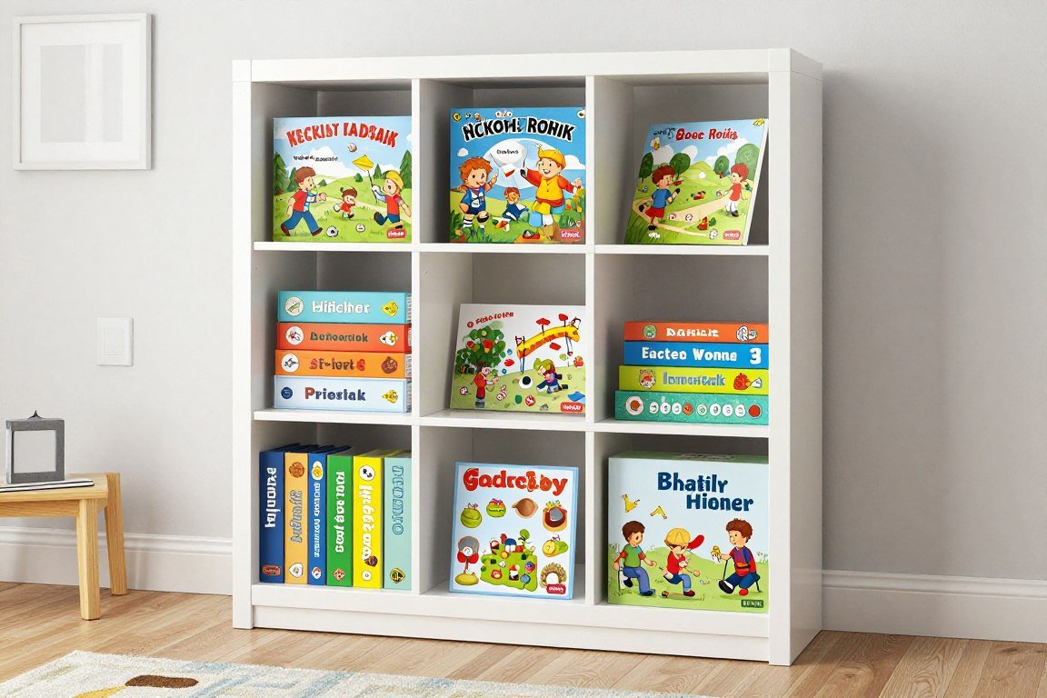 Board game storage using IKEA BILLY bookcase