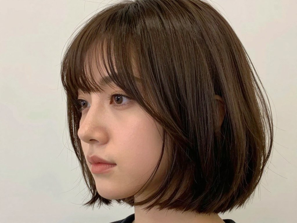 Bob haircut with curtain bangs Fall 2026