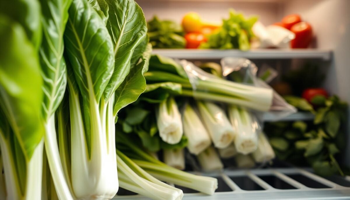 Bok choy refrigerator storage