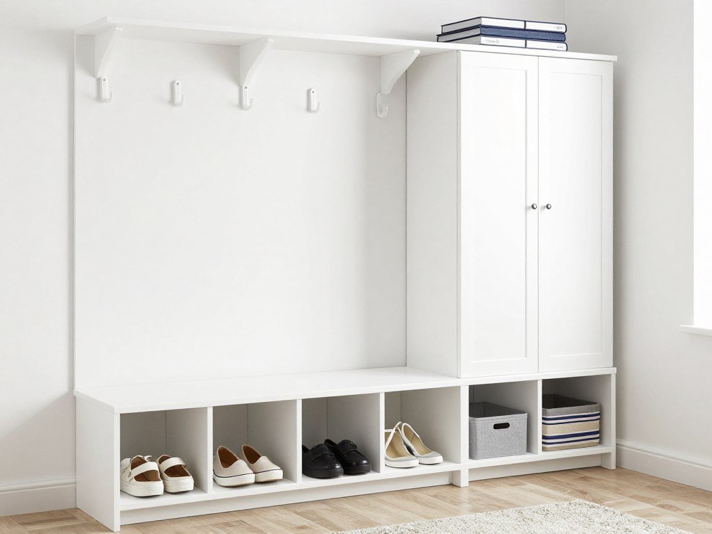 Budget-friendly complete IKEA mudroom under $500