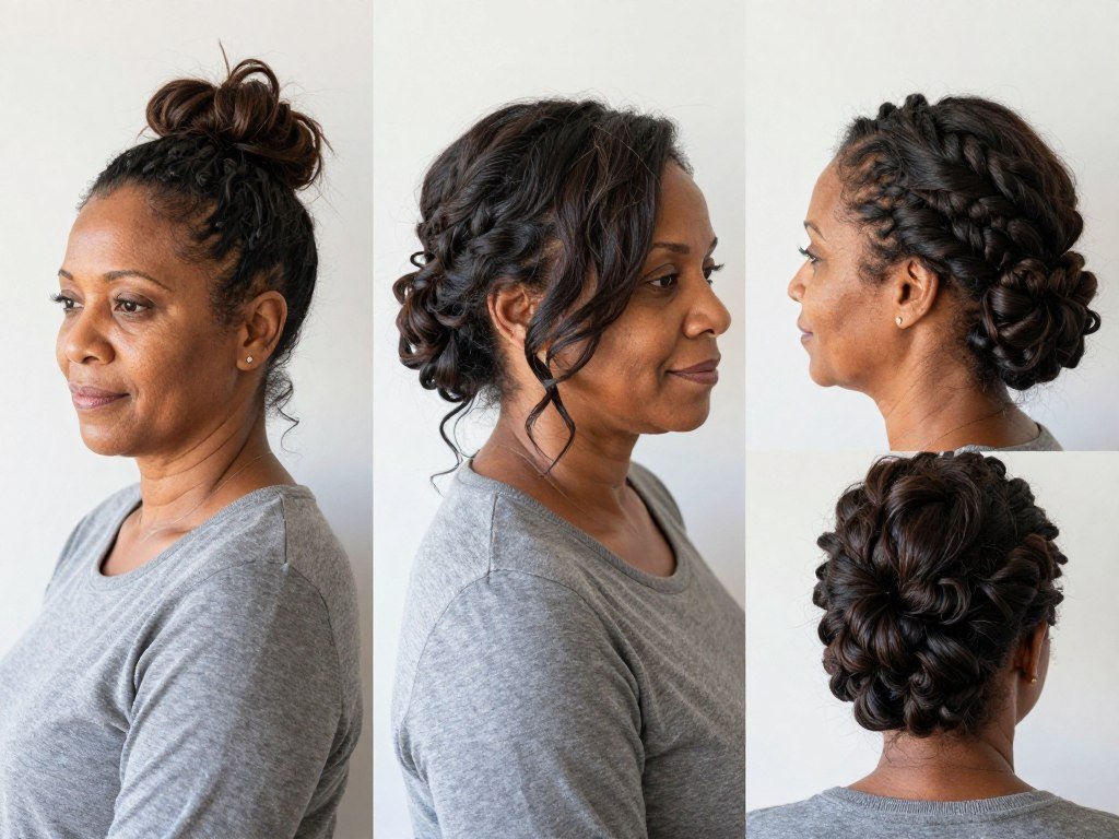 Casual elegant updo styles for daytime and relaxed events