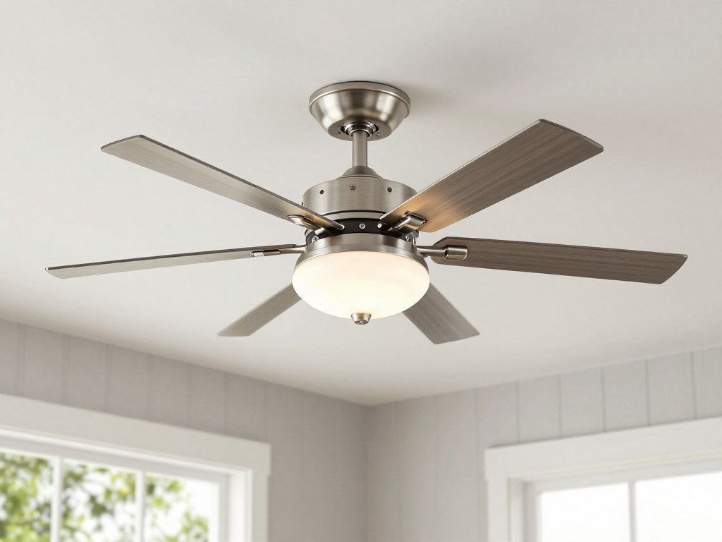 Ceiling fan in shed house