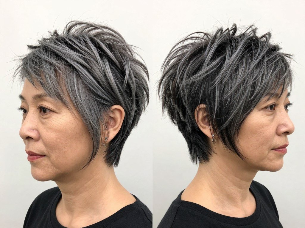 Choppy textured crop showing varied lengths throughout