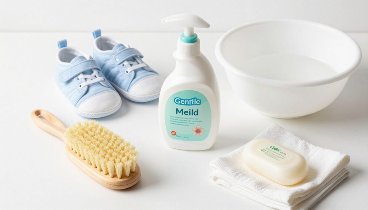 Cleaning supplies for baby mary jane shoes