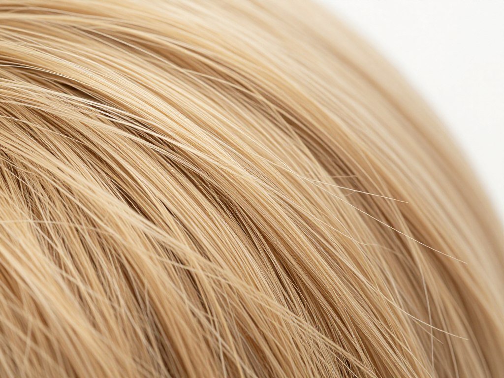Close-up comparison of fine hair strands showing delicate texture