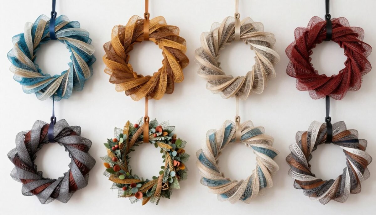 Collection of advanced deco mesh wreath designs