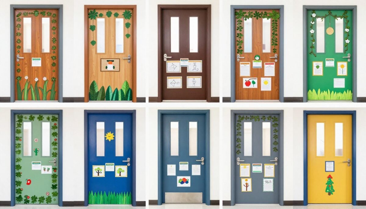 Collection of creative teacher door decorating ideas throughout school year