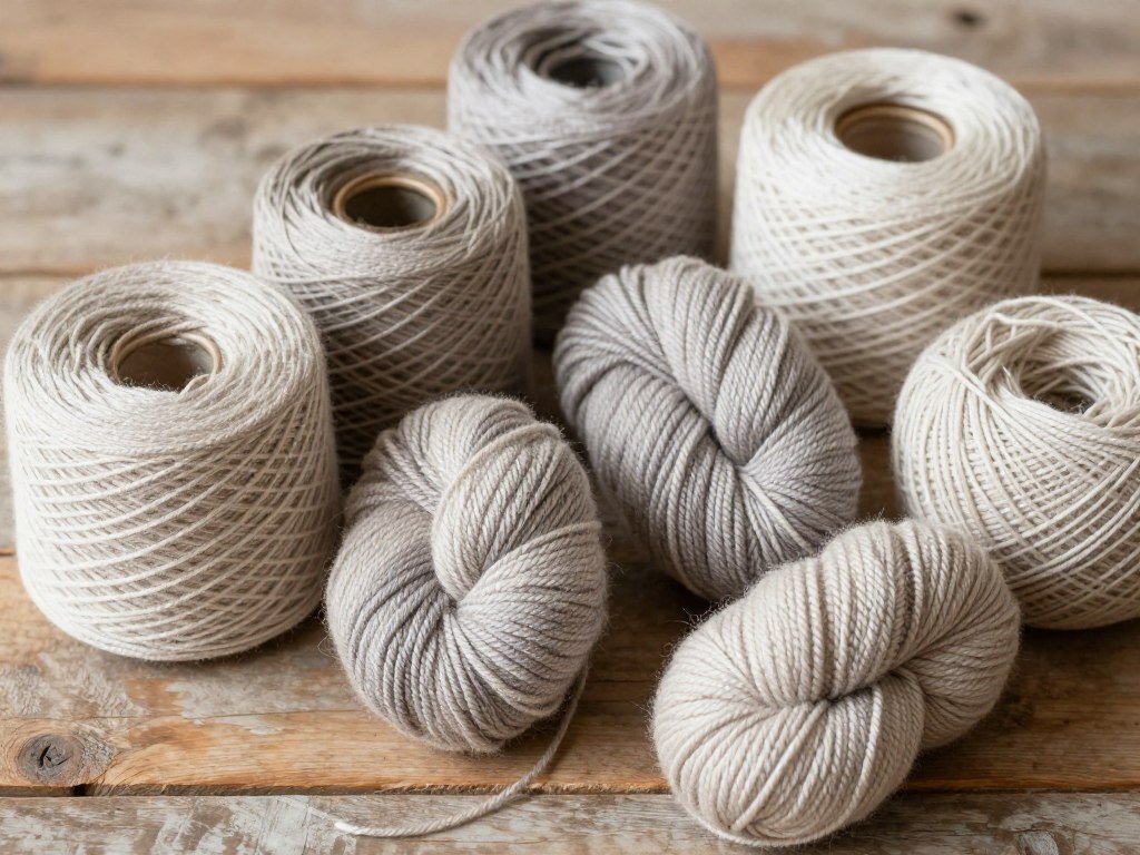 Collection of yarn skeins in various colors suitable for Yngrid Cardigan project