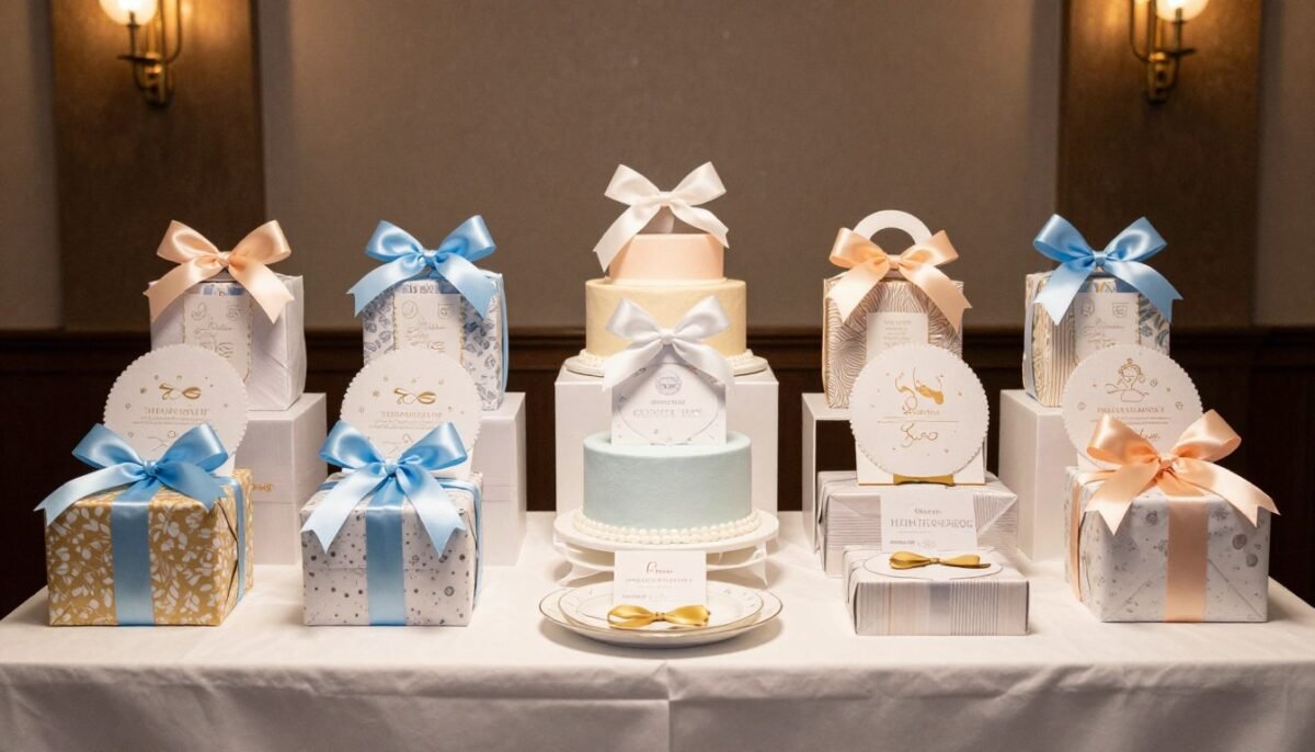 Creative baby shower prize presentation and display