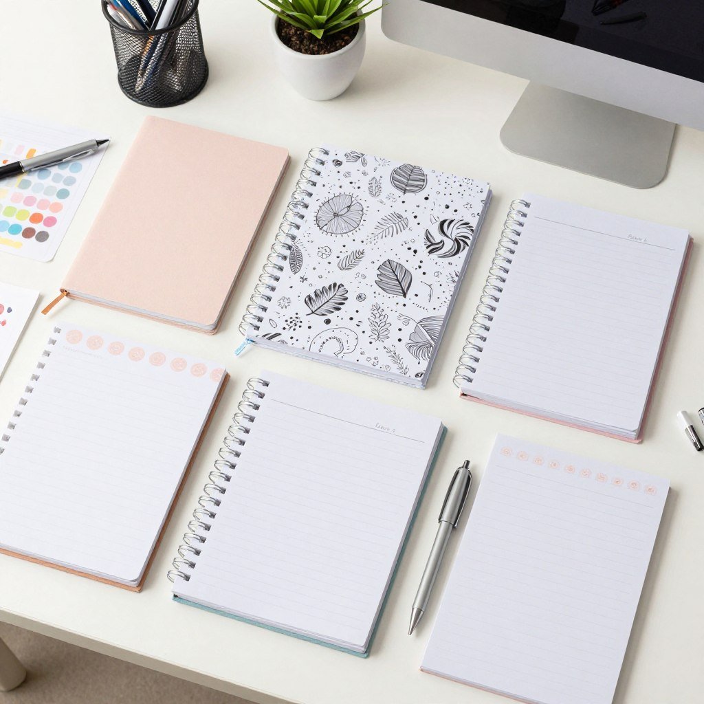 Cute notepads and stationery sets for baby shower prizes