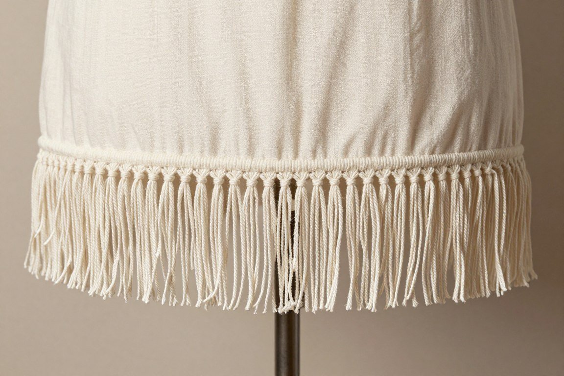 Dress or shirt with fringed bottom hem