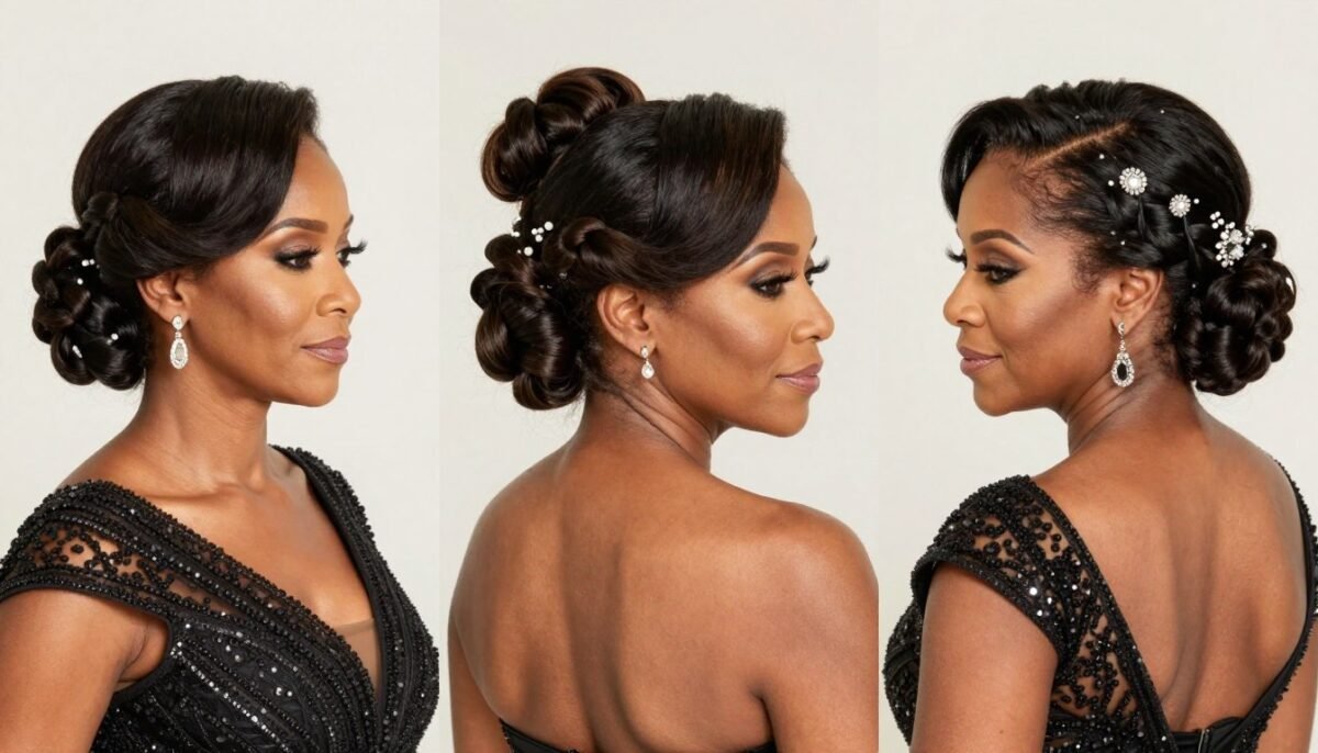 Elegant updo hairstyles suitable for formal events and Black-tie galas Elegant updo hairstyles suitable for formal events and Black-tie galas